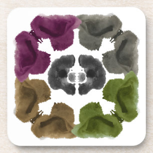 Porta-copo Arte divertida do teste de Inkblot Rorschach