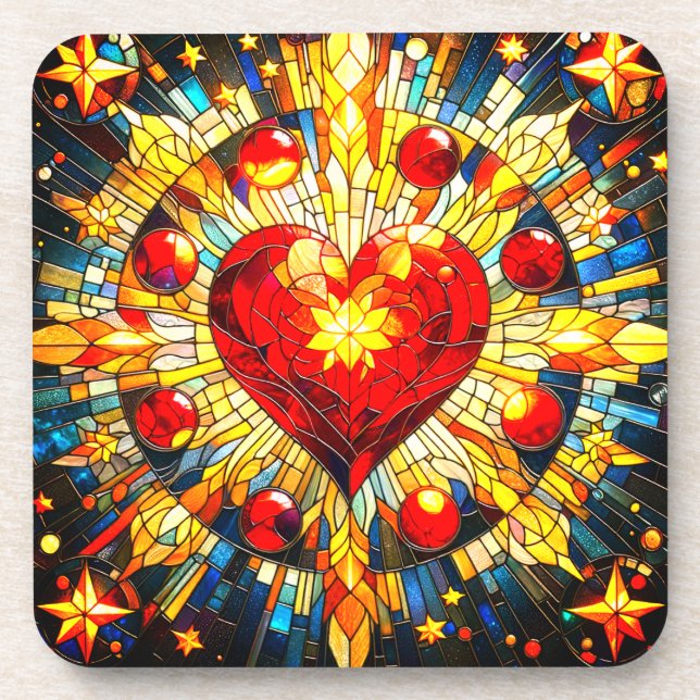 Porta-copo Arte do Coração (Frente)