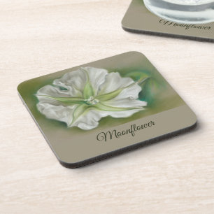 Porta-copo Arte do Pastel de Moonflower da noite