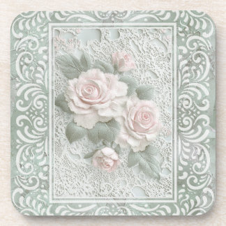 Porta-copo Arte em Renda Floral Vintage