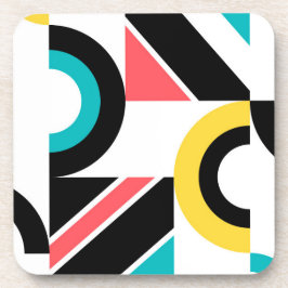 Porta-copo Arte geométrica moderna, colorida, urbana, moderna