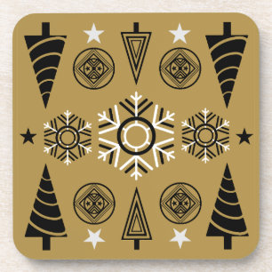 Porta-copo Arte Nouveau Decoração de Natal