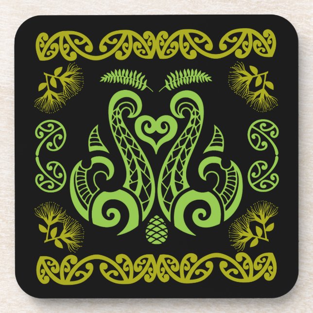 Porta-copo Arte Nova Zelândia (Frente)