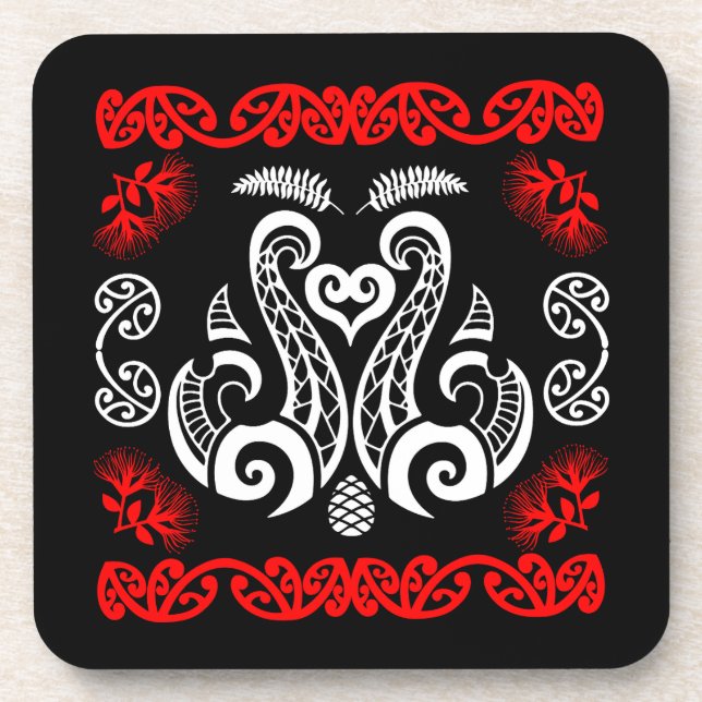 Porta-copo Arte Nova Zelândia (Frente)