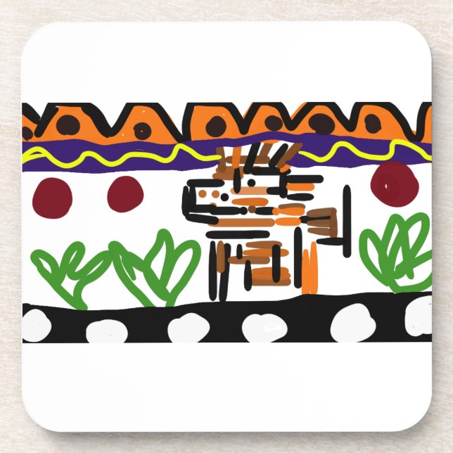 Porta-copo Arte traseira de leão (Frente)