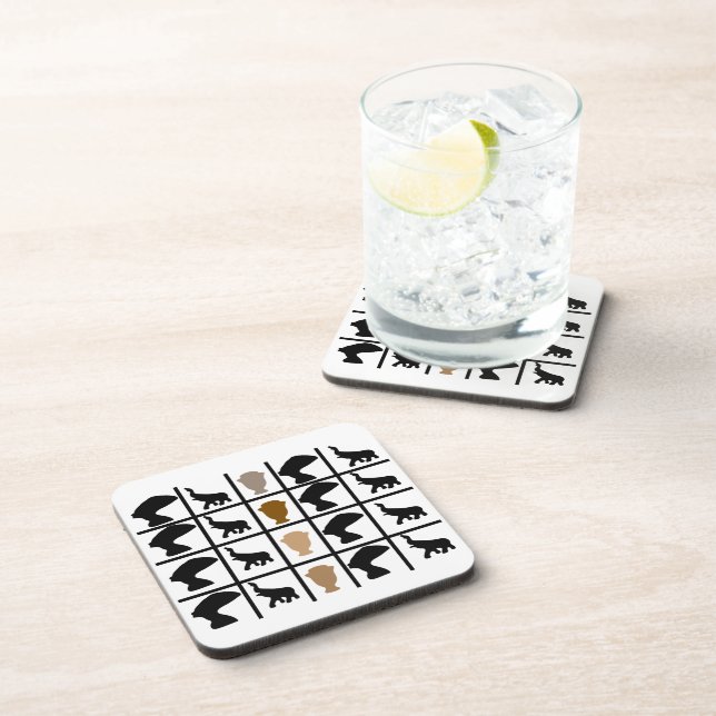 Porta-copo Arte tribal abstrato africana (Lado Direito)