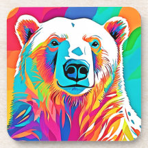 Arte Vibrante de Cabeça de Urso