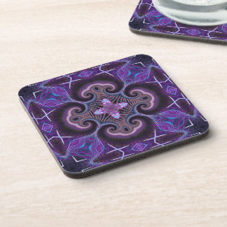 Porta-copo Artéria Fractal Roxa