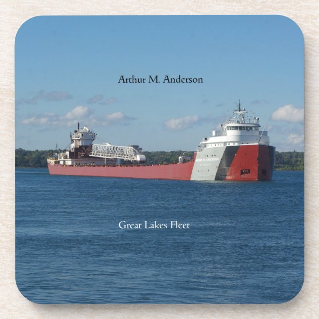 Porta-copo Arthur M. Anderson, conjunto de 6 portas copos de  (Frente)