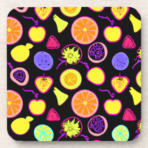 Porta-copo Artista Vibrant Neon Frutas