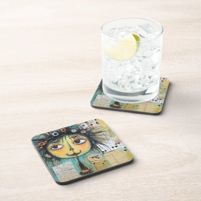 Porta-copo ArtLady 1 encantadora e angustiada (Lado Direito)