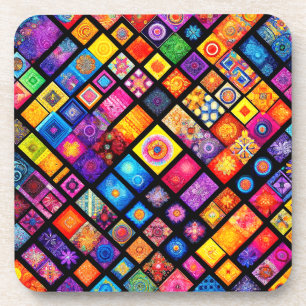 Porta-copo Artsy Quilt Design