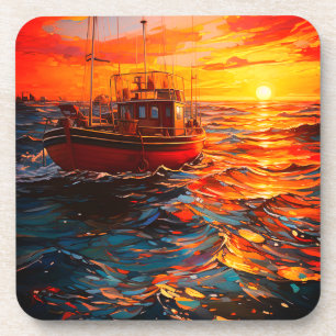 Porta-copo Artsy Ship