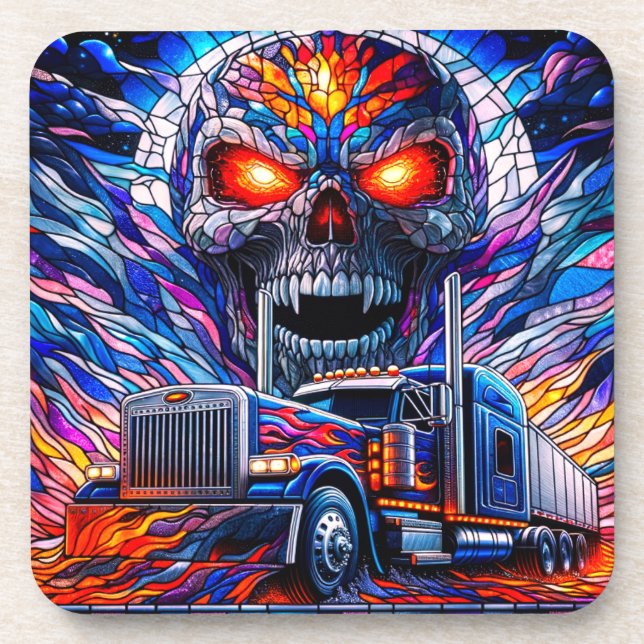 Porta-copo Artsy Skull (Frente)