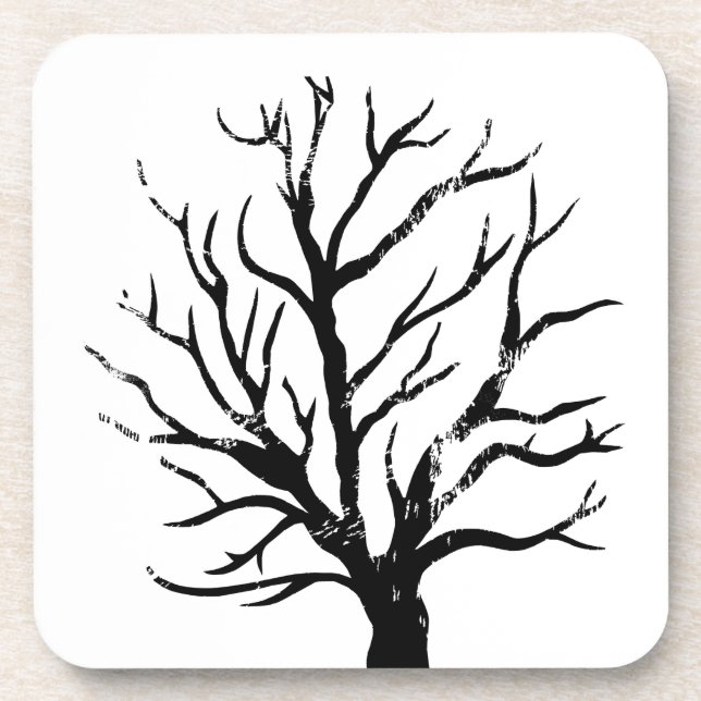 Porta-copo Árvore autóctone Lino Impressão (Frente)