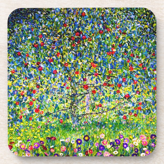 Porta-copo Árvore da Apple Gustav Klimt (Frente)