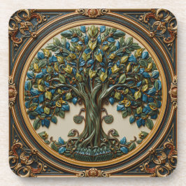 Porta-copo Árvore da vida de William Morris Vintage pré-rafae