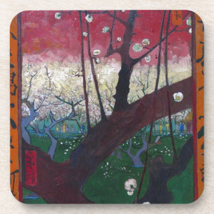 Porta-copo Árvore de ameixa de florescência de Van Gogh