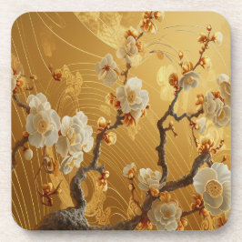 Porta-copo Árvore de ameixa Elegante do Ouro Japonês