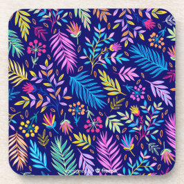 Porta-copo Árvore de Na moda colorida moderna deixa cores nat