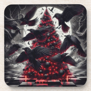 Porta-copo Árvore de Natal Gótica   Decoração Sombria de Feri