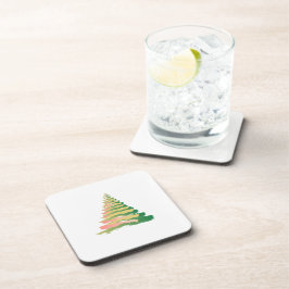 Porta-copo Árvore de Natal Minimalista a Pincelada