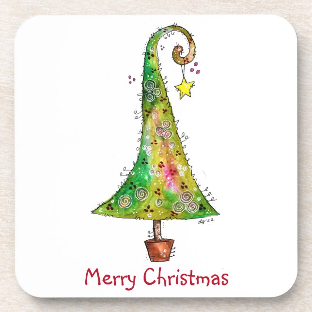 Porta-copo Árvore de Natal Whimsic (Frente)
