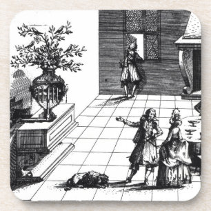 Porta-copo Árvore musical da canção do pássaro, c.1670