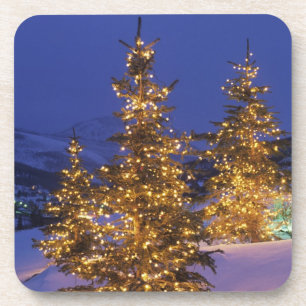Porta-copo Árvores de Natal, Park City, montanhas de Wastch,