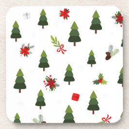 Porta-copo Árvores e Arcos de Natal