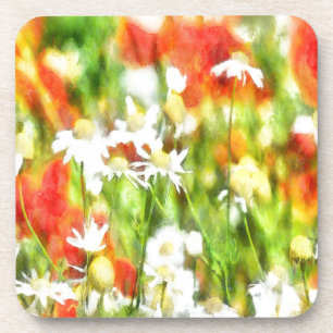 Porta-copo As Cores De Primavera Em Uma Aquarela De Dia Úmid