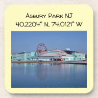 Asbury Park NJ Vintage Style Color Party Bebida
