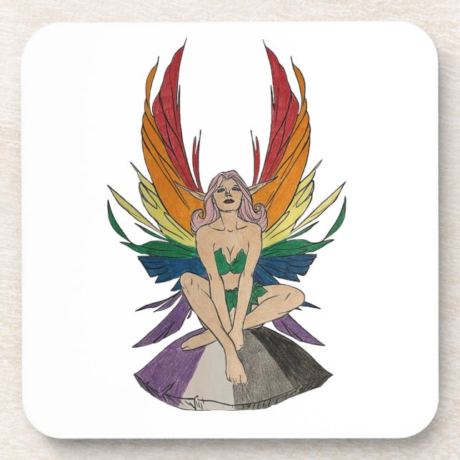 Porta-copo Asexual Faerie (Frente)