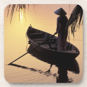 Porta-copo Ásia, Vietname, Delta De Mekong, Can Tho. Noite