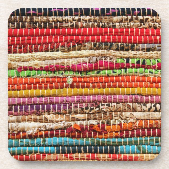 Porta-copo Aspecto natural das teclas de tecido tecidas (Frente)