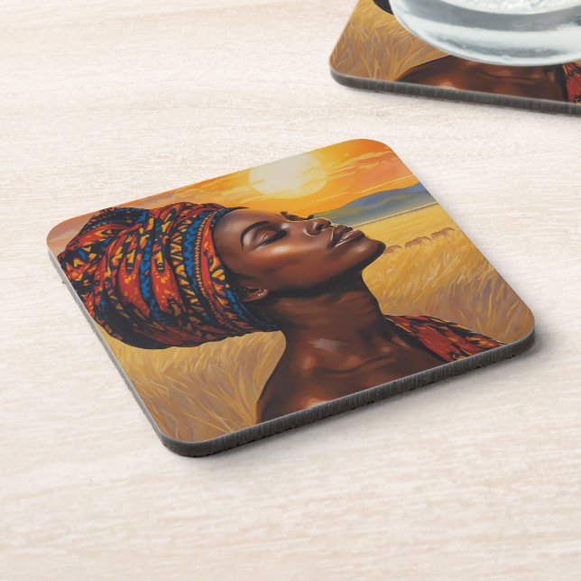 Porta-copo Assalto do sol em Serengeti (Left Side)