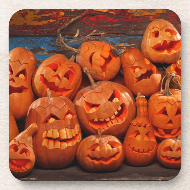 Porta-copo Assustador Jack O Lanterna Halloween Pumpkins 2 (Frente)