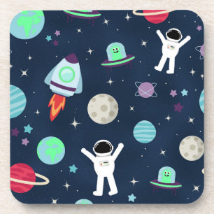 Porta-copo Astronautas Planetas Foguetes e Alienígenas