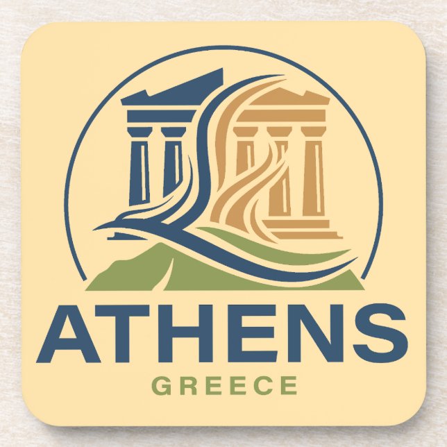 Porta-copo Athens Greece Acropolis Parthenon (Frente)