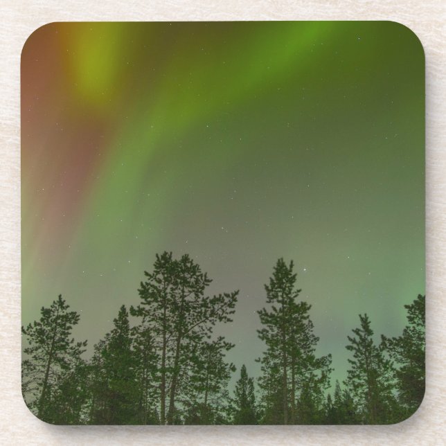 Porta-copo Aurora Boreal Luzes do Norte Céus Brilho Faísca (Frente)