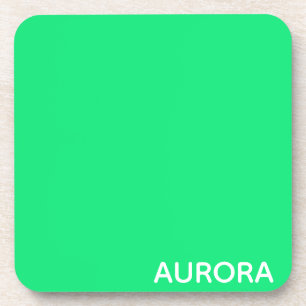 Porta-copo Aurora green color name