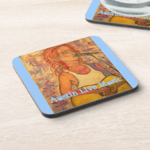 Porta-copo austin toca música ao vivo