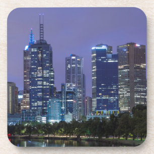 Porta-copo Austrália, Vitória, Melbourne, horizonte ao longo