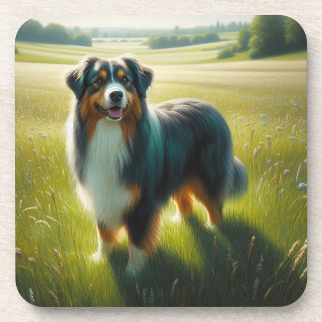 Porta-copo Australian Shepherd (Frente)