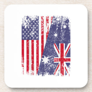 Porta-copo AUSTRALIANA ROOTS Half American Flag AUSTRÁLIA