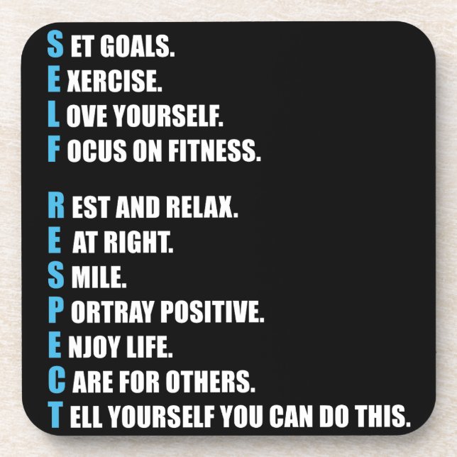 Porta-copo AUTORESPEITO - Motivação (Frente)