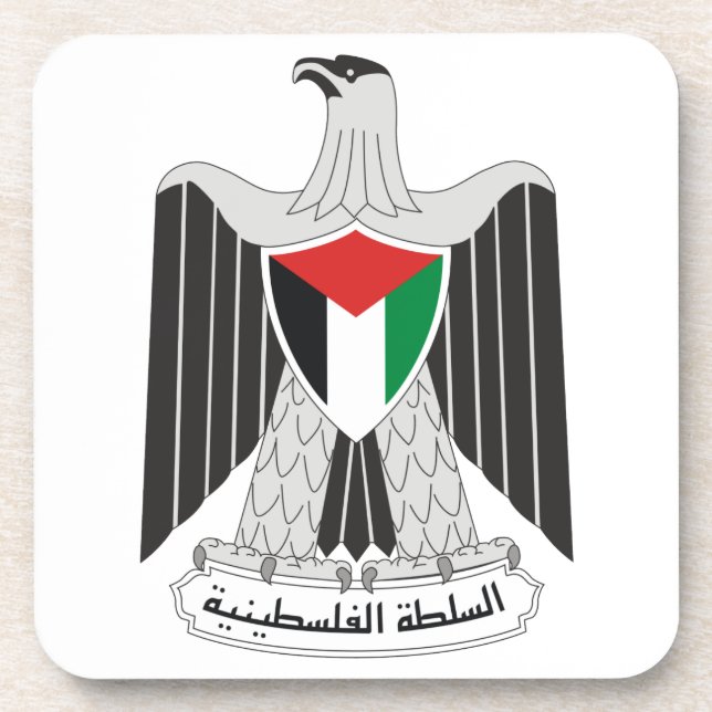 Porta-copo autoridade emblem palestine (Frente)