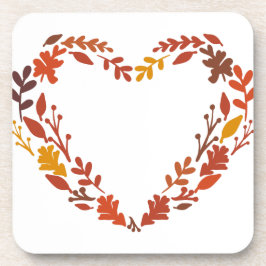 PORTA-COPO AUTUMN LEAF HEART