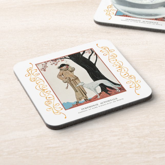 Porta-copo Autumn Symphony-Fashion, por G. Barbier (Left Side)