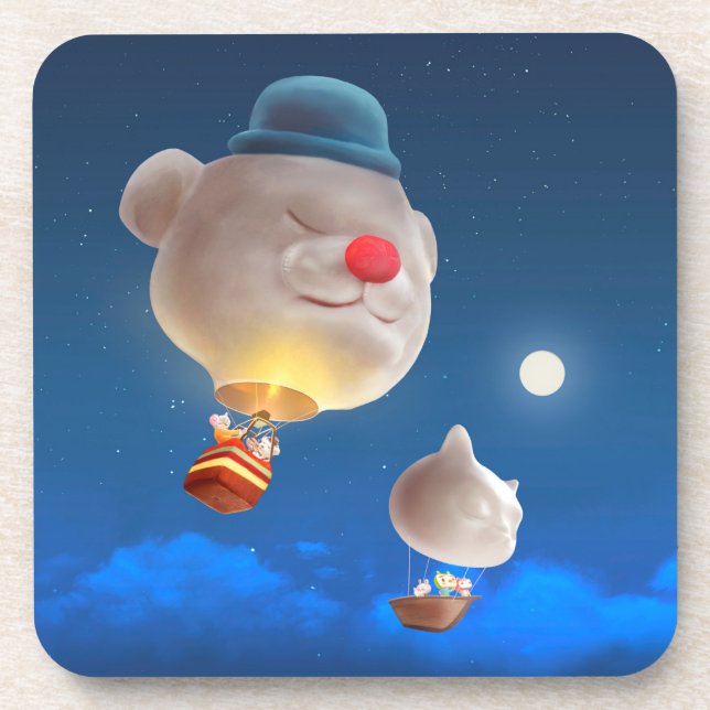 Porta-copo Aventura do Balão do Night Sky (Frente)